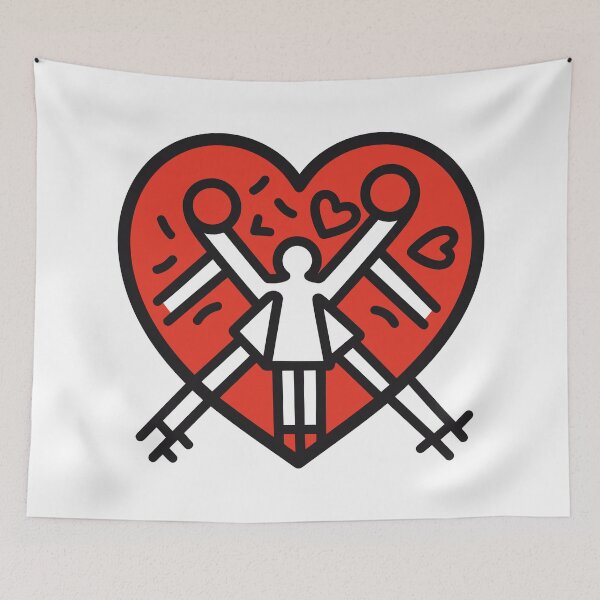 Item preview, Abstract Heart Cartoon: A Unique Take on the Universal Symbol of Love designed and sold by janedewaard.