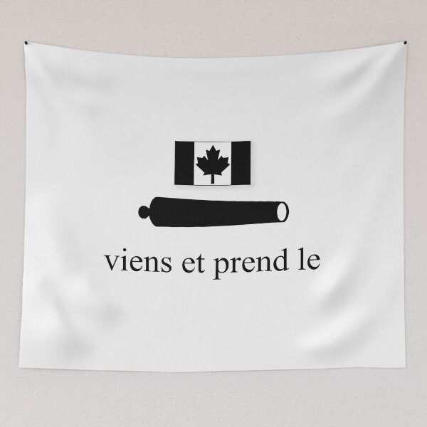 Item preview, drapeau canadien-français 'viens et prends-le' designed and sold by JonathanR1994.
