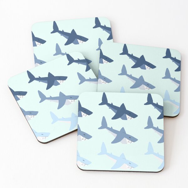 Item preview, Minimalist sharks designed and sold by Dranzo.