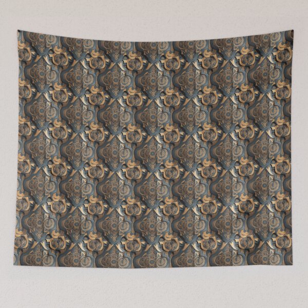 Item preview, Blue and Gold Pattern  designed and sold by Theo-B.