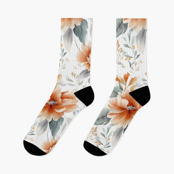 Item preview, Watercolor Pastel Floral Flower Leafy Pattern designed and sold by SelectiveArt.