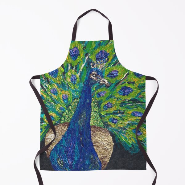 Item preview, Glimmering Peacock Acrylic Painting designed and sold by GemStudios.