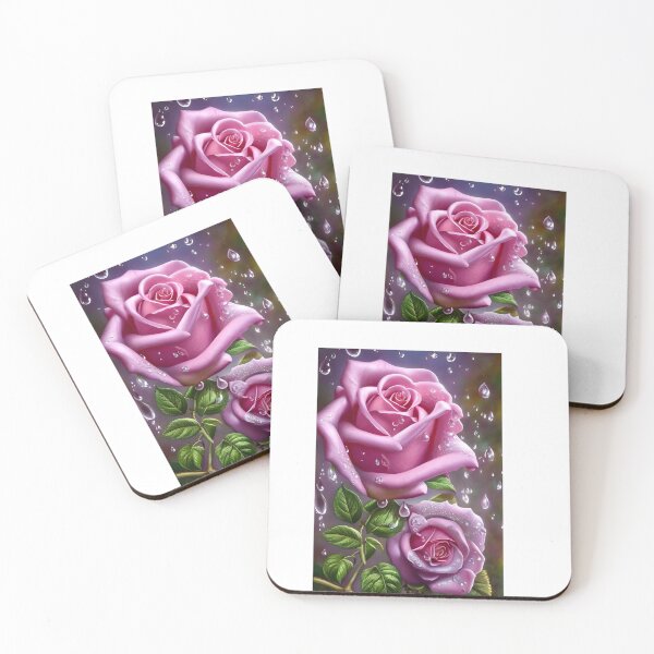 Item preview, Pink Roses Adorned with Raindrops: Nature's Blushing Beauty designed and sold by Rebekkahsdesign.