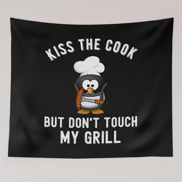 Item preview, Kiss the chef - keep your hands off the grill designed and sold by VitoTDesign.