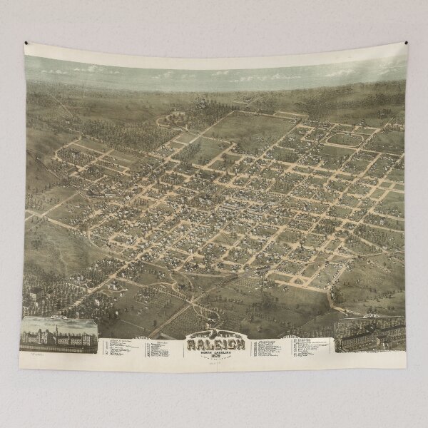 Item preview, Raleigh, North Carolina (1872) designed and sold by allhistory.