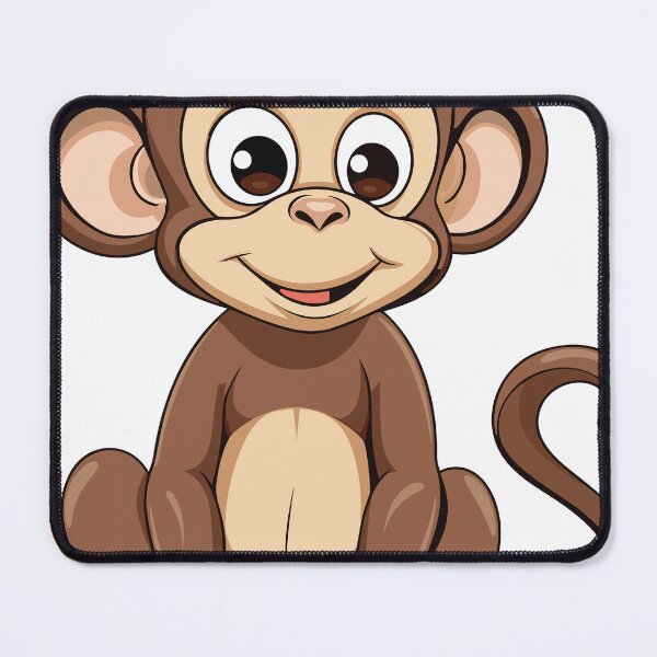 Item preview, Adorable Young Monkey Cartoon: Celebrating Youth and Playfulness designed and sold by janedewaard.