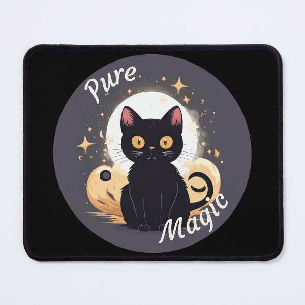 Item preview, "Pure Magic" Cute Funny Black Cat Halloween designed and sold by WitchyWare.