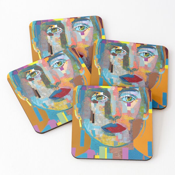 Item preview, Abstract Portrait Collage "Luna" designed and sold by Artekinium.