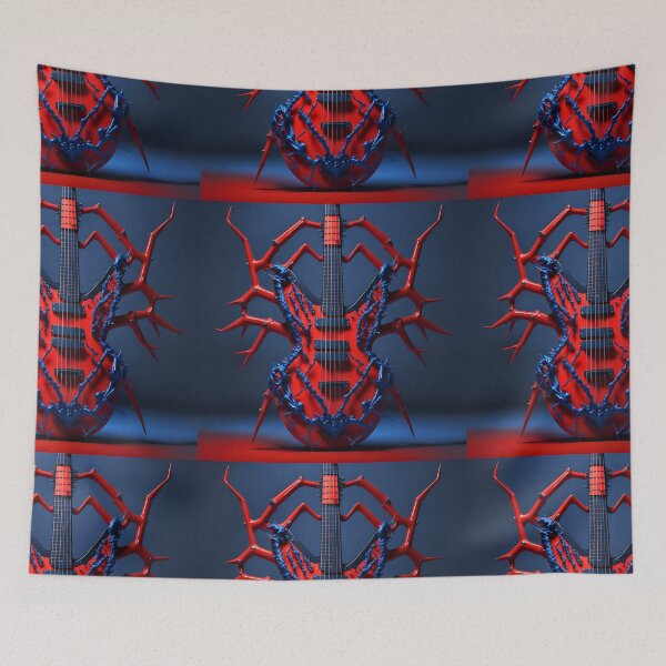 Aperçu de l'œuvre Guitare Spider #hobiebrown #punk #spider créée et vendue par Propc.