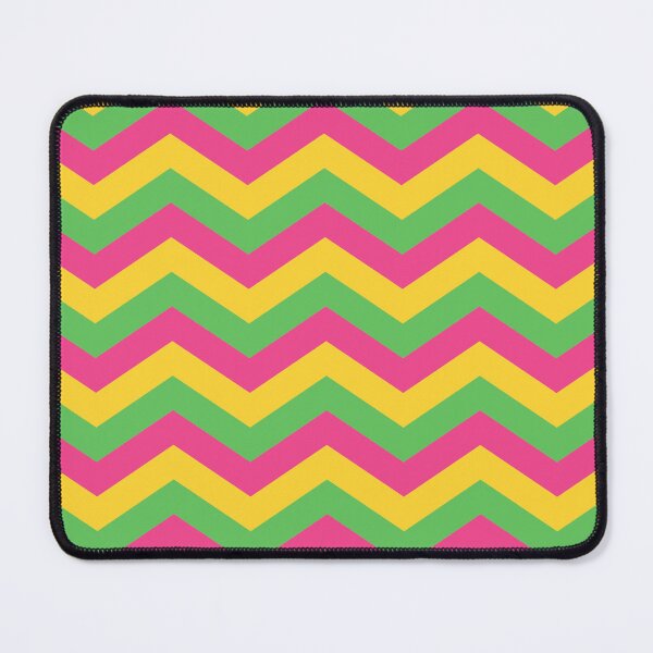 Item preview, Hot Pink Yellow and Green Chevron designed and sold by tonymagnerart.