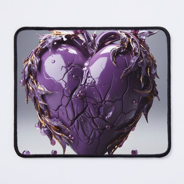 Item preview, "Purple Realistic Heart Textures" designed and sold by Art-Vortex-fr.