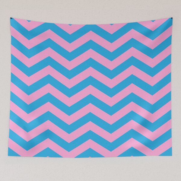 Item preview, Pink and Blue Chevron designed and sold by tonymagnerart.