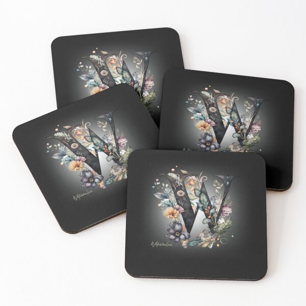 Item preview, Letters With Flowers - W designed and sold by Monica-Designs.