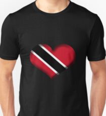 Trinidad and Tobago Heart Flag Unisex T-Shirt