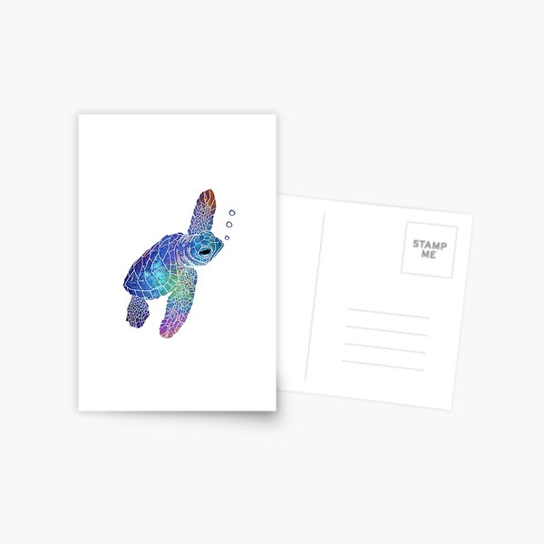 Item preview, Colorful Sea Turtle designed and sold by maryedenoa.