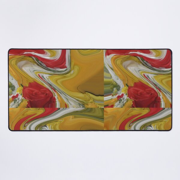 Item preview, Orange Rose and Abstract Art designed and sold by Victoria Rose.