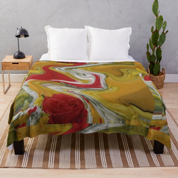 Artikelvorschau, Orange Rose und abstrakte Kunst entworfen und verkauft von Victoria Rose.