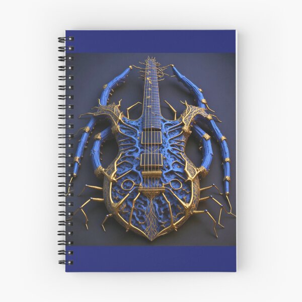 Aperçu de l'œuvre Rich Blue Guitar #hobiebrown #punk #spider créée et vendue par Propc.