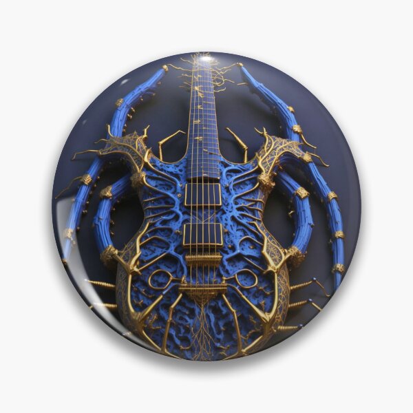 Artikelvorschau, Satte blaue Gitarre #hobiebrown #punk #spider entworfen und verkauft von Propc.