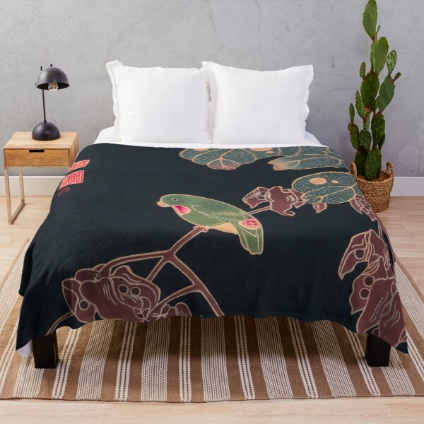 Item preview, The Paroquet (Restored Japanese Painting) designed and sold by HistorySimple.