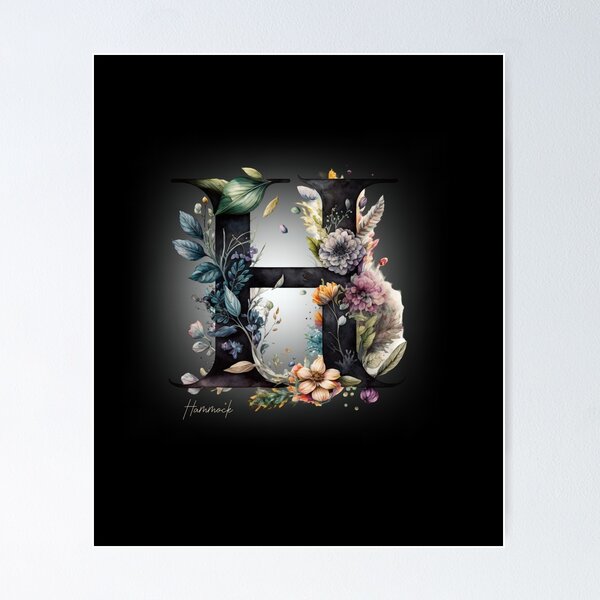 Item preview, Letters With Flowers - H designed and sold by Monica-Designs.