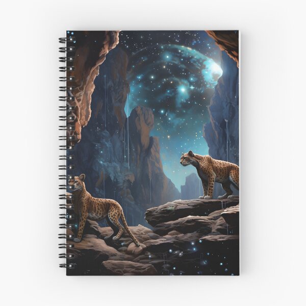 Item preview, Celestial Winged Leopards in Stardust Canyon designed and sold by MystiCanvas.