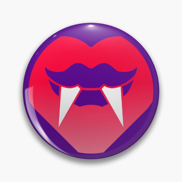 Item preview, Vampire Kiss Badge designed and sold by Phil-Airdash.