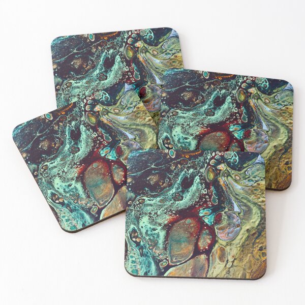 Item preview, Pouring abstract acrylic art designed and sold by baksuart.