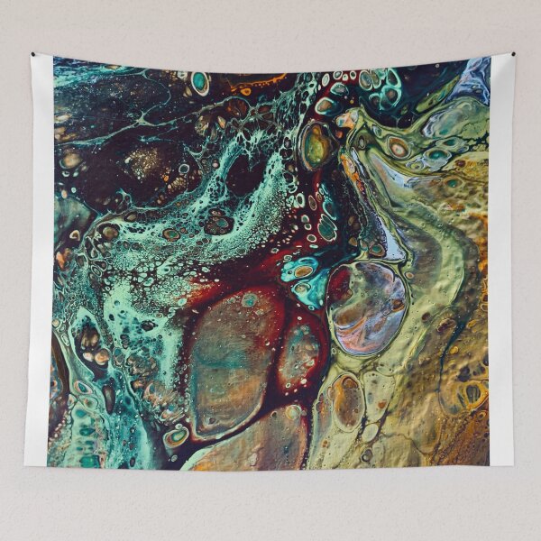 Item preview, Pouring abstract acrylic art designed and sold by baksuart.