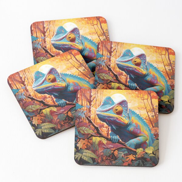 Item preview, Chromatic Chameleons in Rainbow Forest designed and sold by MystiCanvas.