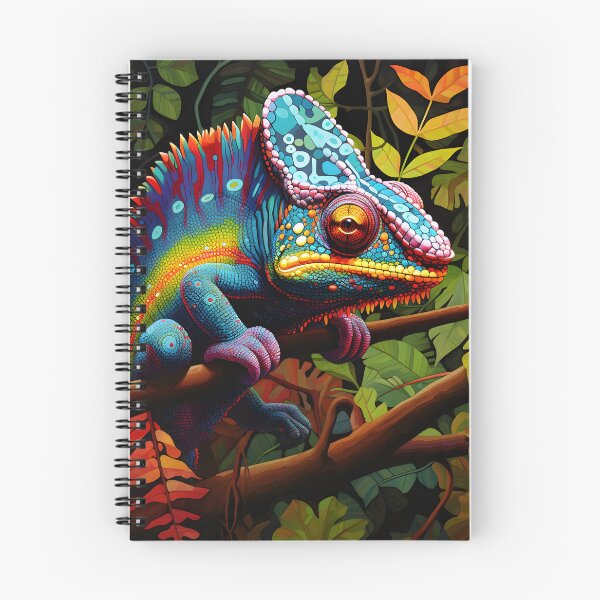 Item preview,  Rainbow Forest Chameleons designed and sold by MystiCanvas.