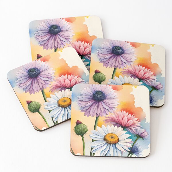 Item preview, watercolor field flowers designed and sold by Pistacheartco.