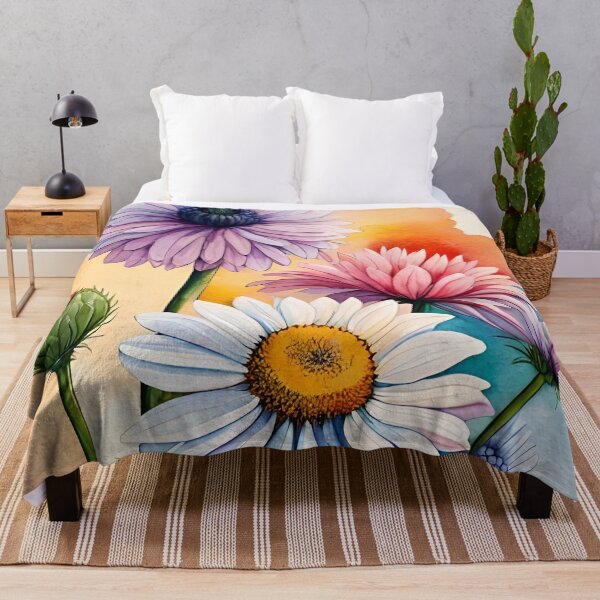 Item preview, watercolor field flowers designed and sold by Pistacheartco.