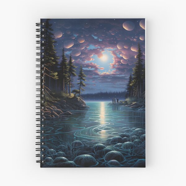 Item preview, Enchanting Moonlit Jellyfish at Forest Lake designed and sold by MystiCanvas.