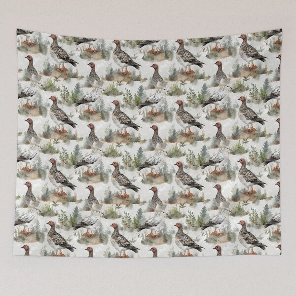 Item preview, Ptarmigan Seamless Pattern Design designed and sold by CaledoniArt.