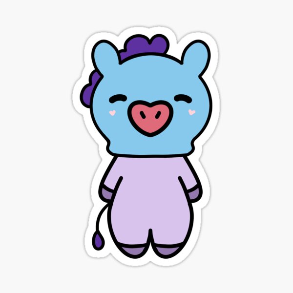 BT21 cute puffed cheeks real new unmasked Mang the squirrel by BTS jhope  Jung Hoseok purple aesthetic face reveal mang without a mask iPad Case &  Skin for Sale by Glacieux