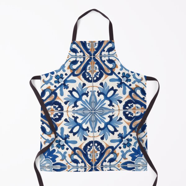 Item preview, Timeless Charm: Antique Classic Lisbon Blue Seamless Pattern designed and sold by aweartome.