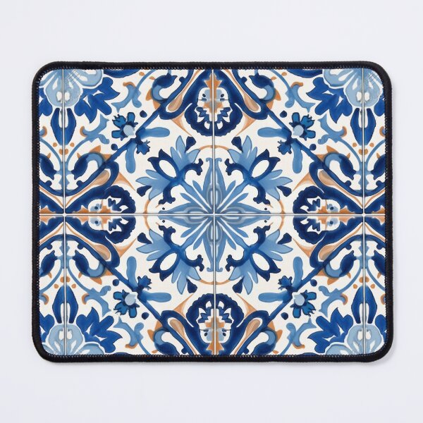 Item preview, Timeless Charm: Antique Classic Lisbon Blue Seamless Pattern designed and sold by aweartome.
