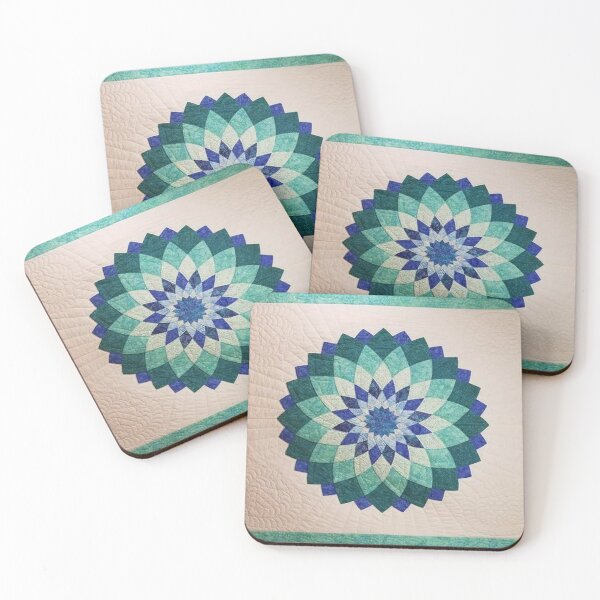 Item preview, patchwork quilt dahlia designed and sold by GLORY-LIFE.