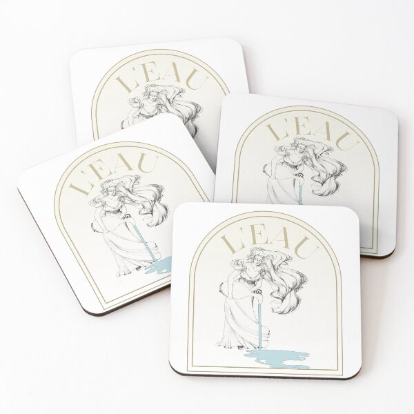 Item preview, Woman Pouring Water Wine Label designed and sold by ellejoyart.