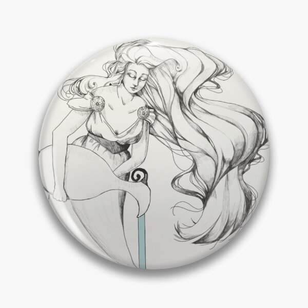 Item preview, Woman Pouring Water Wine Label designed and sold by ellejoyart.