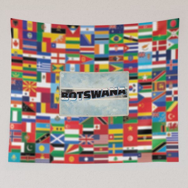 Item preview, Botswana Vintage style retro souvenir designed and sold by DeveloperProp0.
