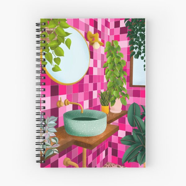 Item preview, Pink Bathroom With Plants  designed and sold by Ana Moguš.