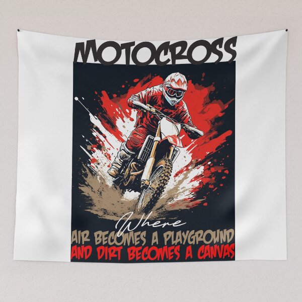 Item preview, MOTOCROSS - where air becomes a playground and dirt becomes a canvas designed and sold by Concept-Hub.