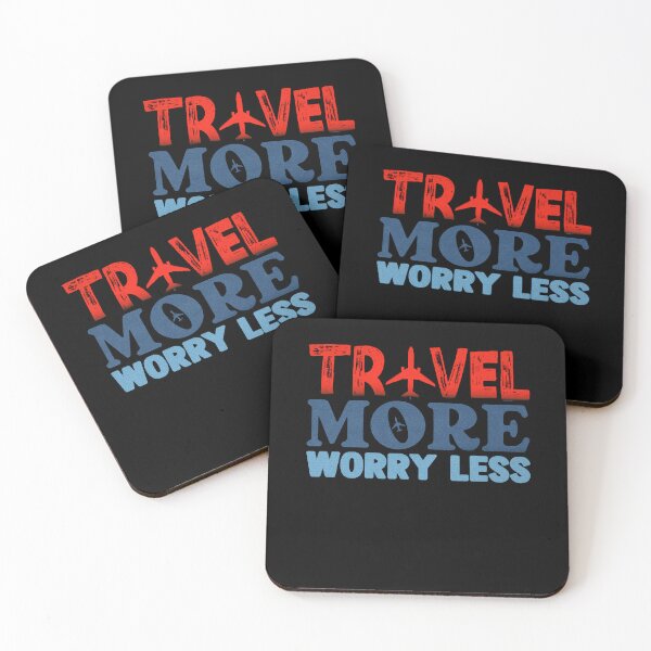 Item preview, Travel More Worry Less designed and sold by WiseNomad.