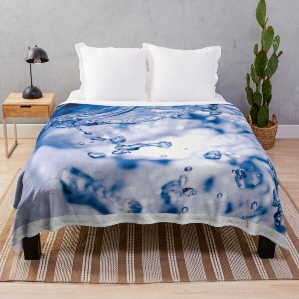 Item preview, Clear Blue Waters: splashes of water rain drops designed and sold by Rebekkahsdesign.