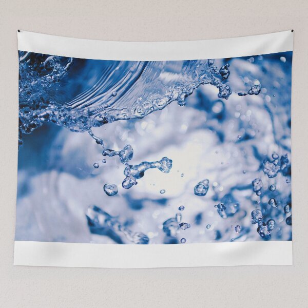 Item preview,  Clear Blue Waters: splashes of water rain drops designed and sold by Rebekkahsdesign.
