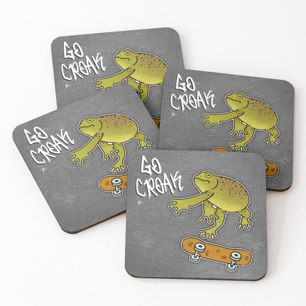 Item preview, Go Croak (Skateboard Toad) designed and sold by VaguelyOriginal.