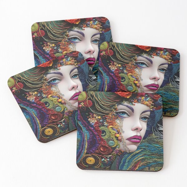 Item preview,  "Artistic Fusion: Neo-Fauvist Embroidery Dynamic Textures" designed and sold by Art-Vortex-fr.
