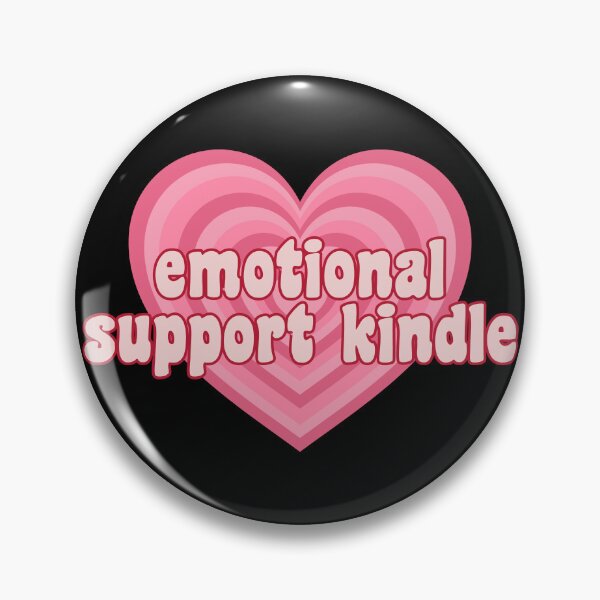 Aperçu de l'œuvre Soutien émotionnel Kindle Rose Mignon Groovy créée et vendue par SaaStudios.